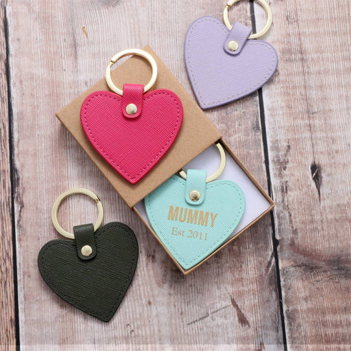 Personalised Real Leather Key Ring For Mummythe attic store key ring, new arrval