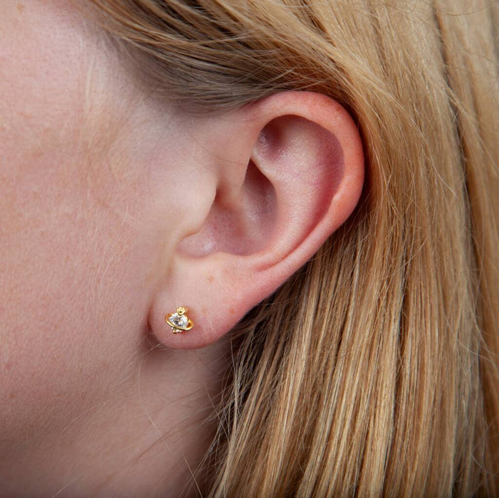 Crystal Planet Stud Earrings