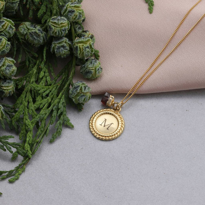 Personalised Initial Medallion Necklace