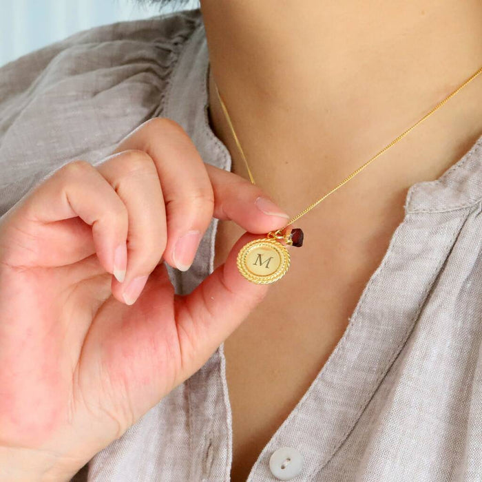 Personalised Initial Medallion Necklace