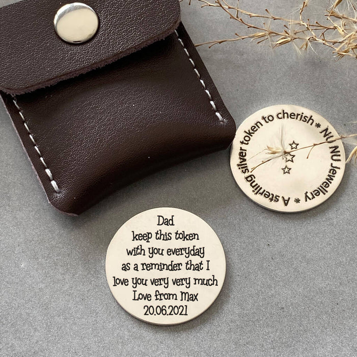 Sterling Silver Token For Dad