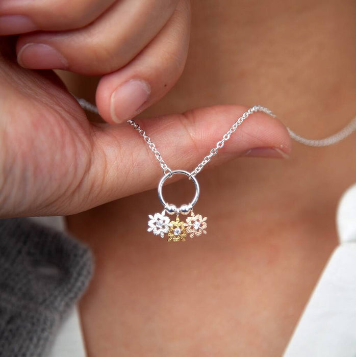 Three Magical Snowflakes Bracelet Or Necklace