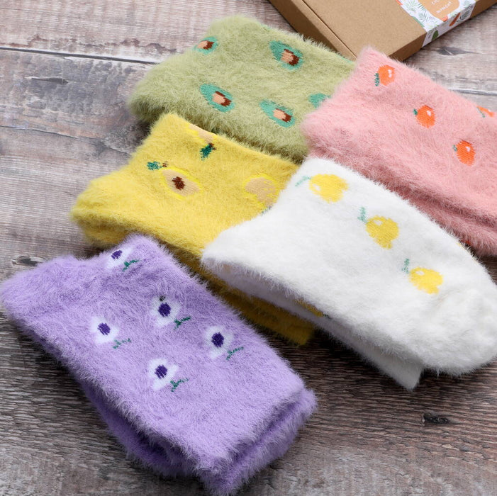 Fluffy Winter Socks Gift Boxed