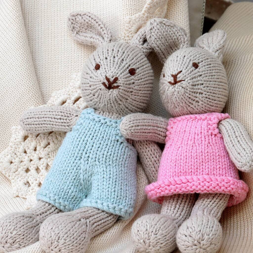Personalised Hand Knitted Bunny