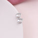 Sterling Silver Pearl Earrings Tear Drop Shaped