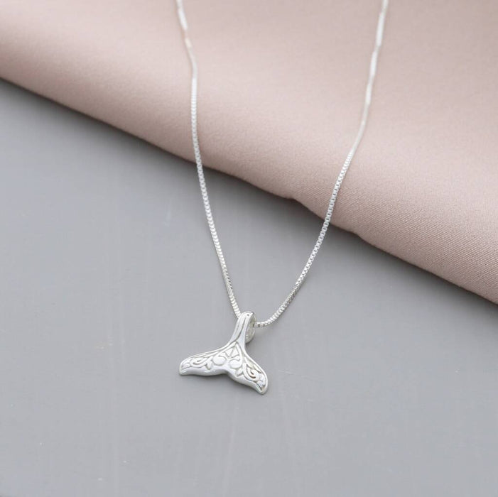Sterling Silver 'I Am A Mermaid' Necklace