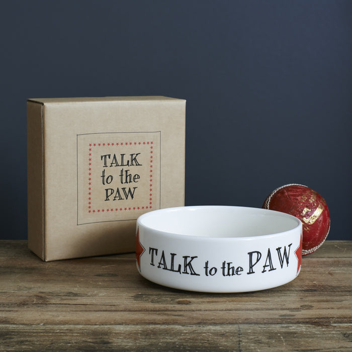 TALK TO THE PAW DOG AND CAT BOWL